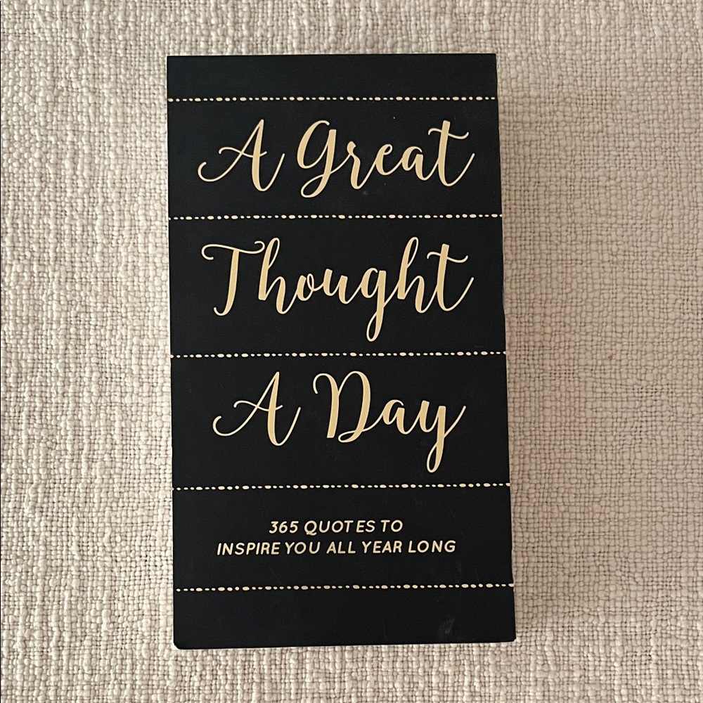 Black and Gold Inspirational Quote Box